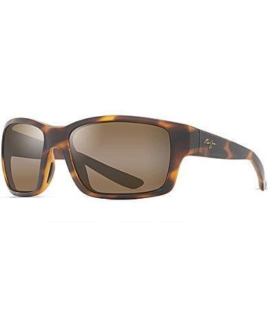 Maui Jim Mens Mangroves PolarizedPlus2 Wrap Tortoise 60mm Sunglasses Product Image