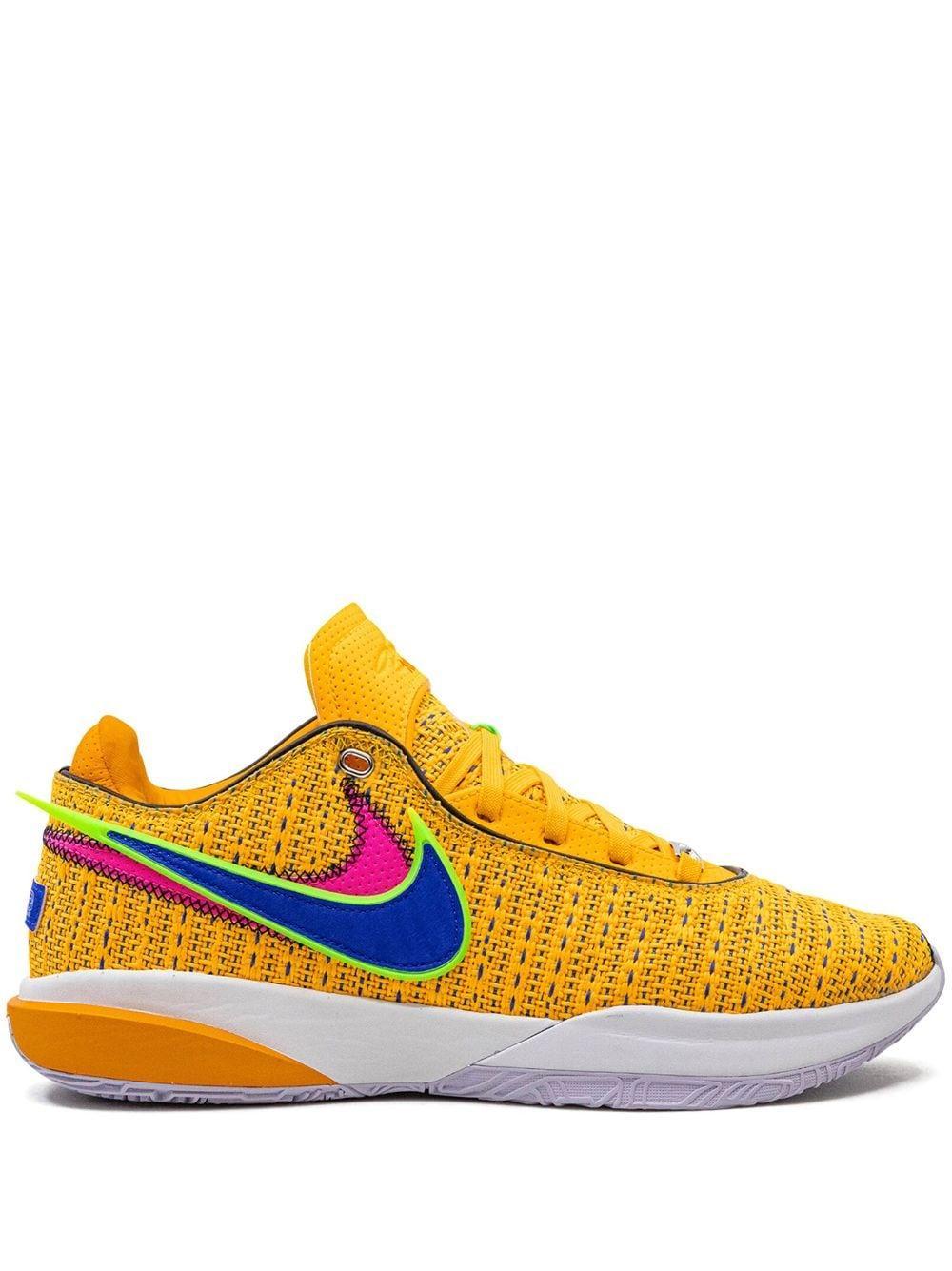 Lebron 20 "laser Orange" Sneakers In Yellow Product Image