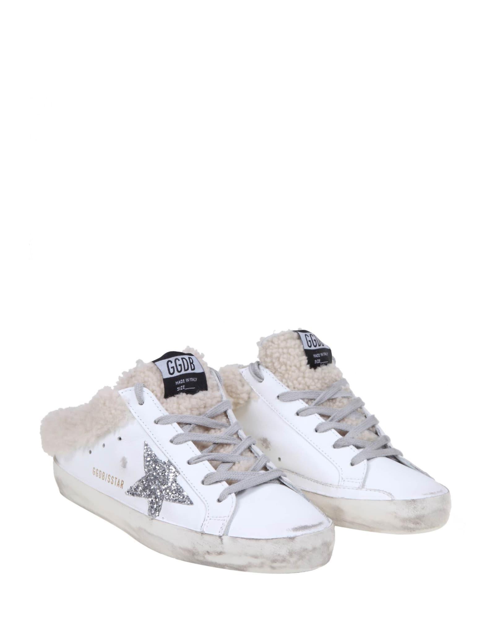 GOLDEN GOOSE Ssense Exclusive White Super-star Sabot Sneakers Product Image