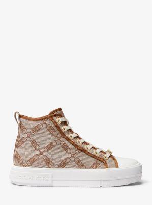 Evy Empire Logo Jacquard High-Top Sneaker Product Image