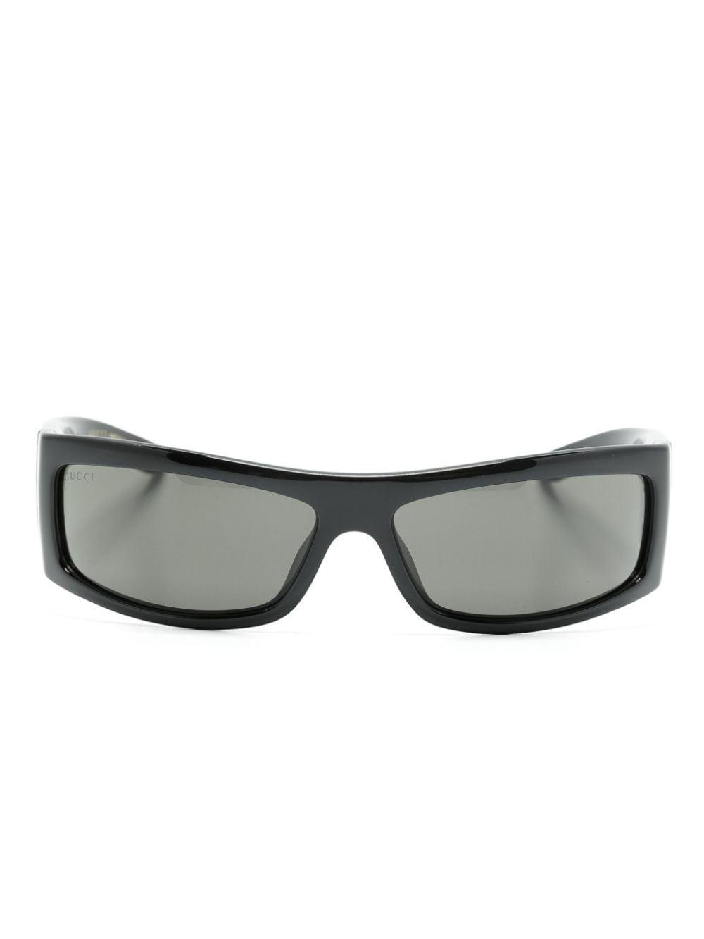 Tinted Rectangle-frame Sunglasses In Black product image