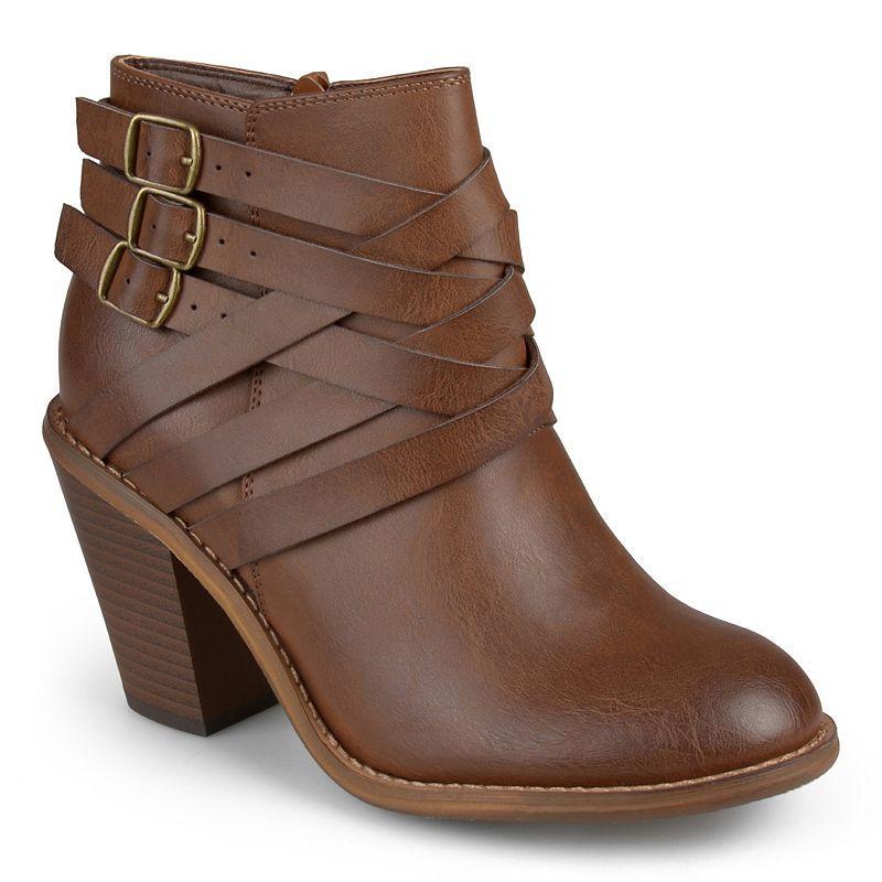 Journee Collection Wide Width Strap Wide Bootie | Womens | | | Boots | Bootie Product Image