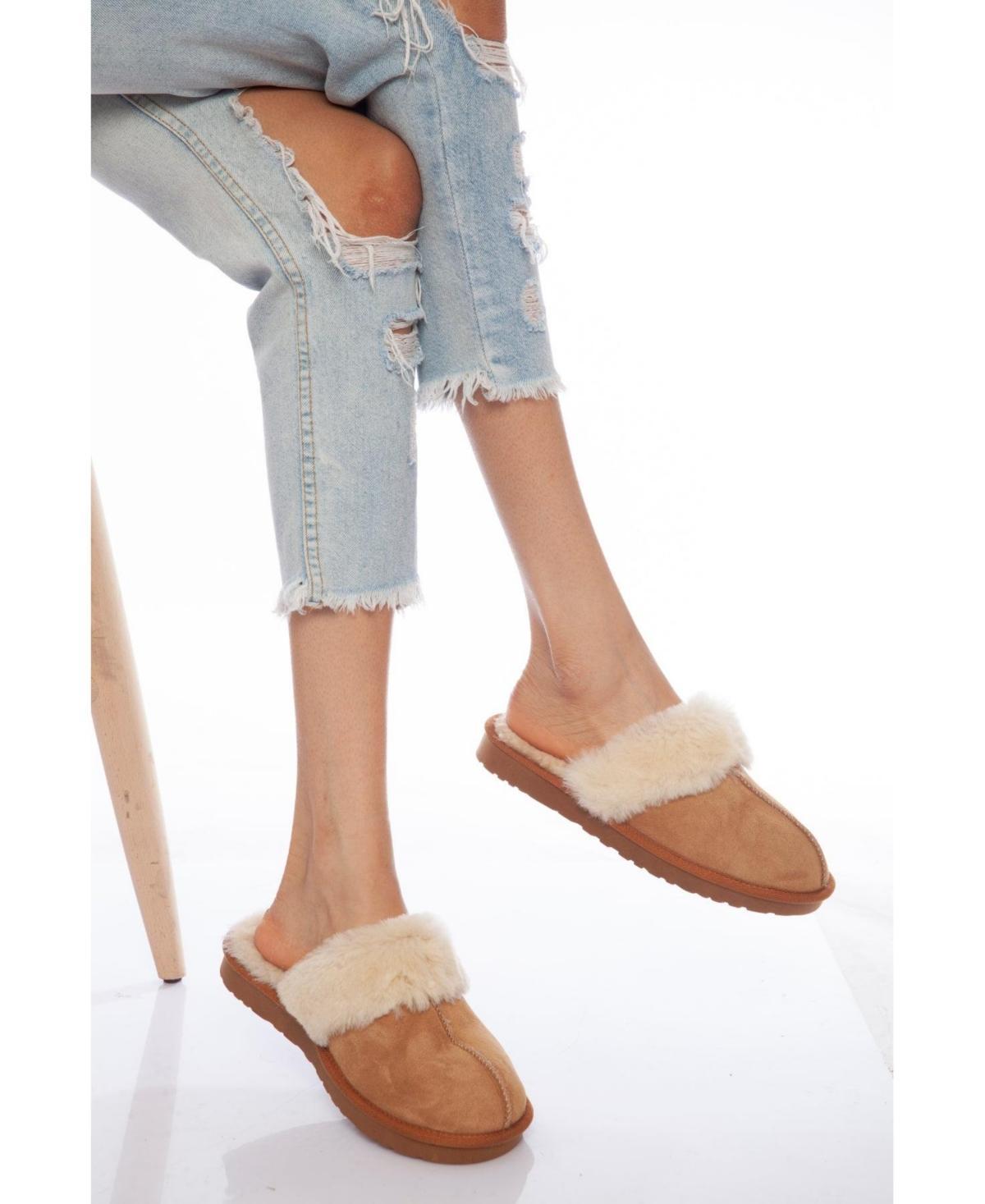 Furniq Uk Womens Sheepskin Slip-on Suede Product Image