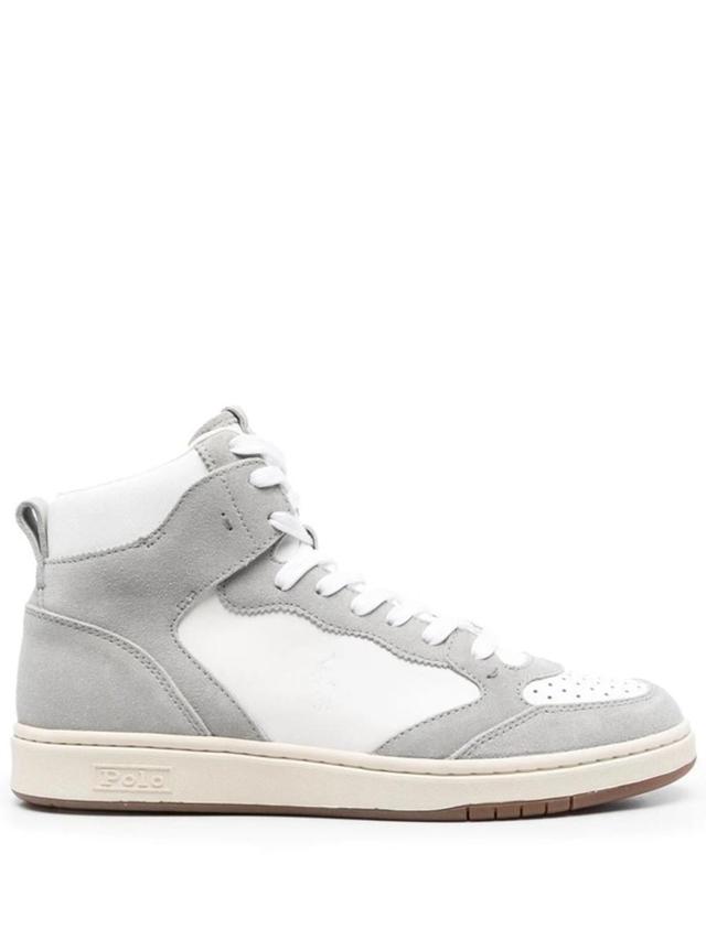 Polo Crt Hgh-sneakers-high Top Lace Shoes In Grey Product Image