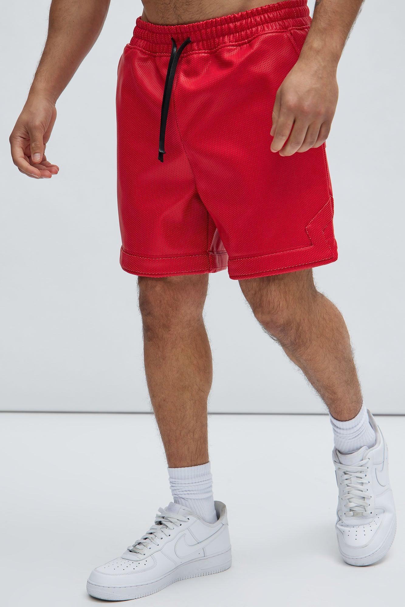 Do What I Want Faux Leather Shorts - Red Product Image