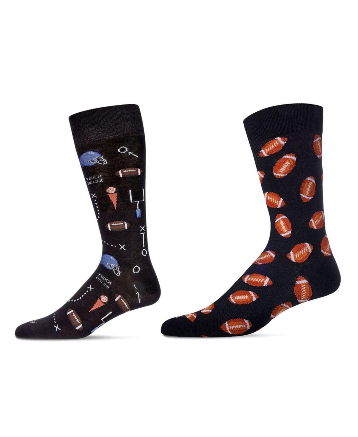 MeMoi Mens Crew Sports Assortment Socks, Pair of 2 Product Image