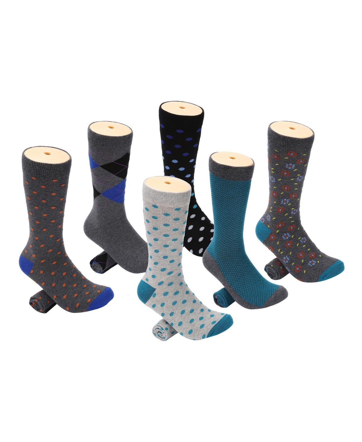 Mio Marino Mens Snazzy Collection Dress Socks Pack of 6 Product Image