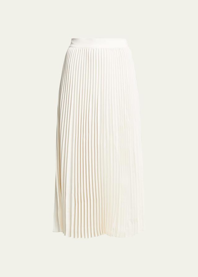 Womens Essentials Elastic-Waist Pleated Skirt Product Image