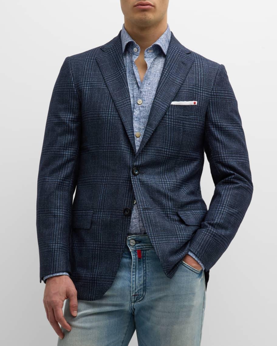 Men's Tonal Plaid Sport Coat Product Image