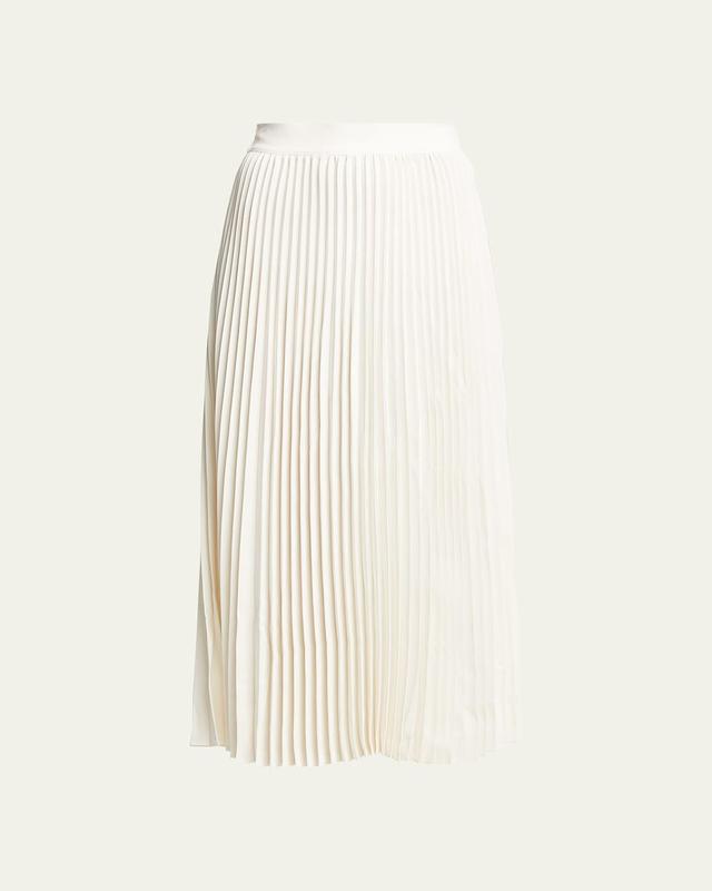 Womens Essentials Elastic-Waist Pleated Skirt Product Image