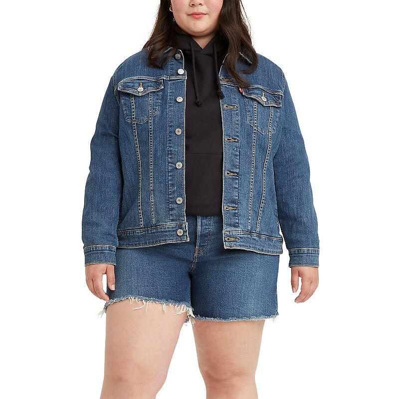 Plus Size Levis Original Trucker Jean Jacket, Womens Product Image