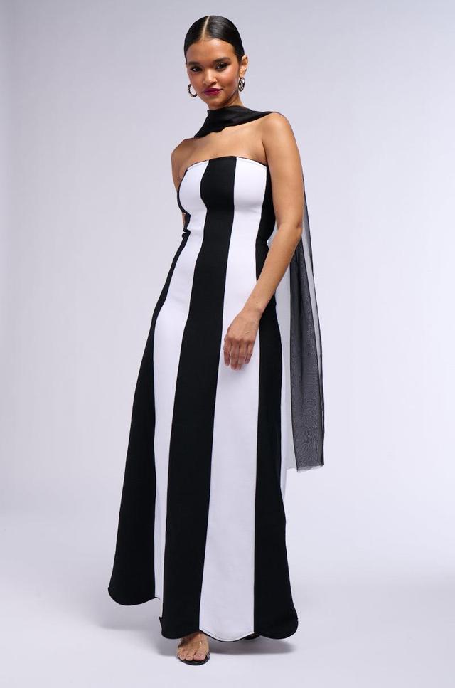 RING LEADER STRIPED MAXI DRESS Product Image