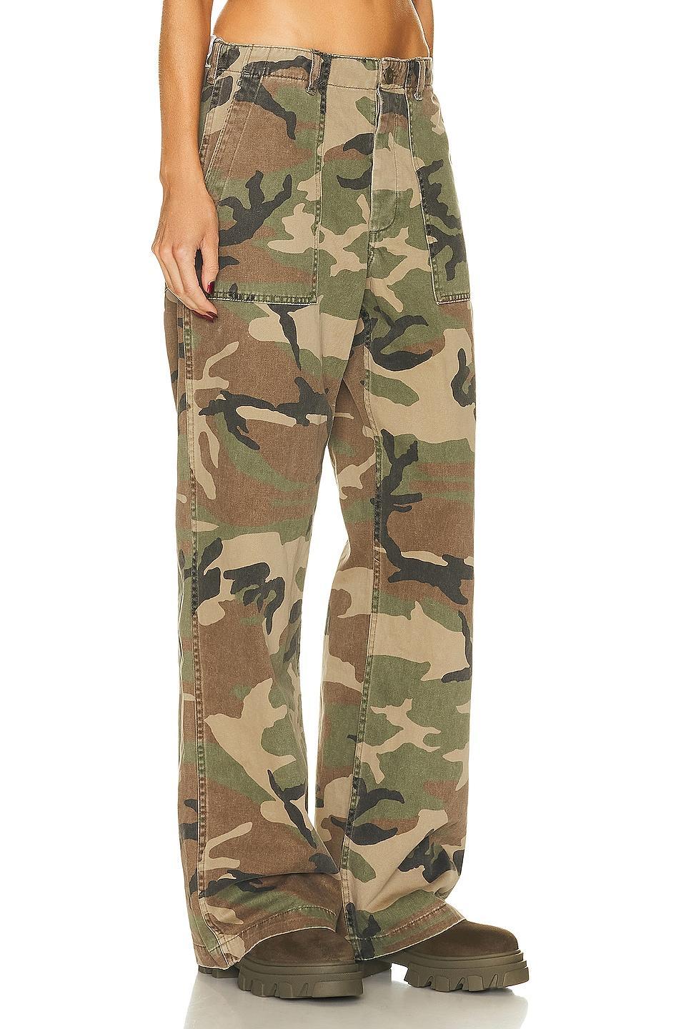 R13 Wide Leg Utility Pant Army. (also in 31). Product Image