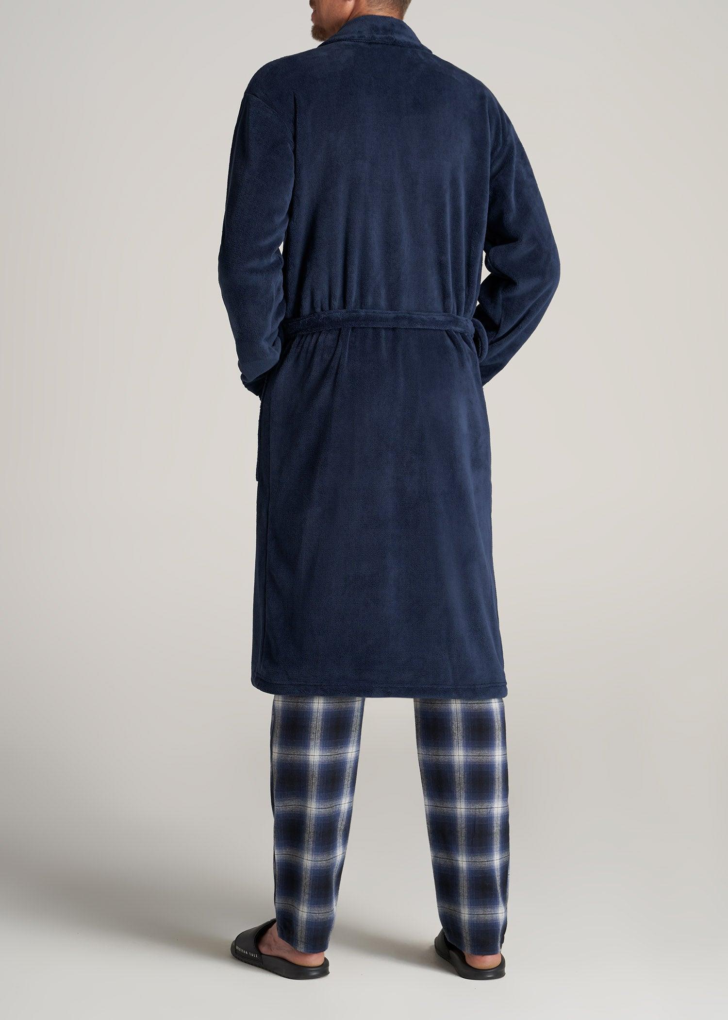 Tall Men's Robe in Navy Male Product Image