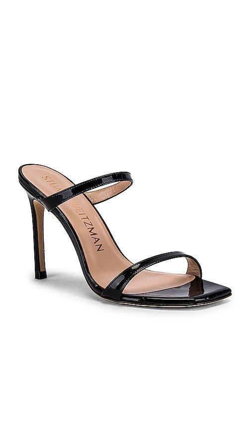 Stuart Weitzman Aleena 100 Mule in Black. - size 8 (also in 10, 6, 6.5, 7, 7.5, 8.5, 9, 9.5) Product Image