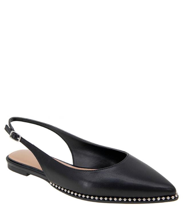 BCBGeneration Valerie Studded Slingback Womens Pointed-Toe Flats Product Image