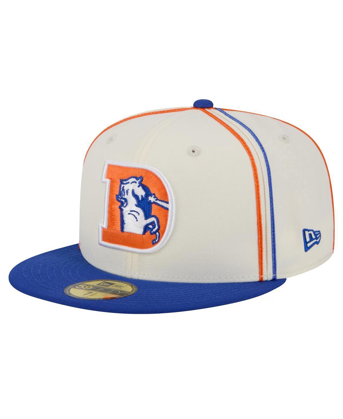 Mens New Era Cream Denver Broncos Soutache 59FIFTY Fitted Hat Product Image