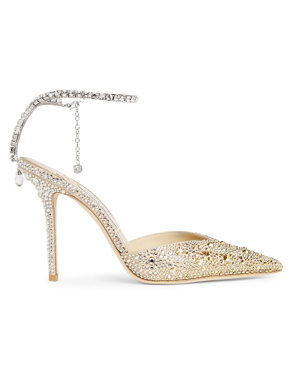 Womens Saeda 100MM Crystal-Embellished Pumps Product Image