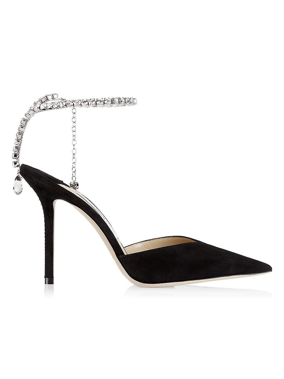 Jimmy Choo Womens Saeda 100 Embellished Pointed Toe Pumps product image