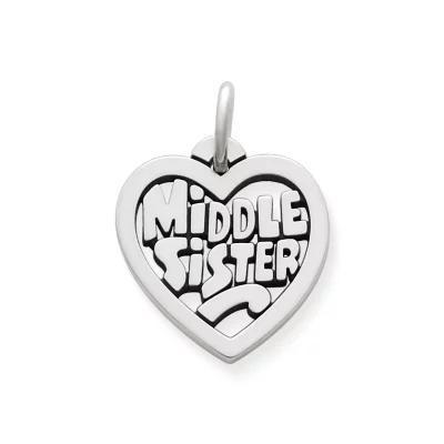 "Middle Sister" Heart Charm Product Image