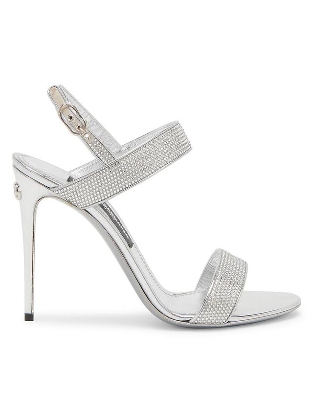 Womens Crystal Stiletto Sandals Product Image