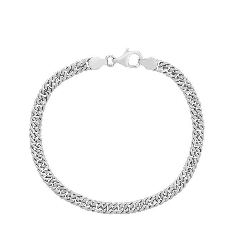 Giorgio di Vicenza Sterling Silver Mens Italian Cuban Curb Chain Bracelet Product Image