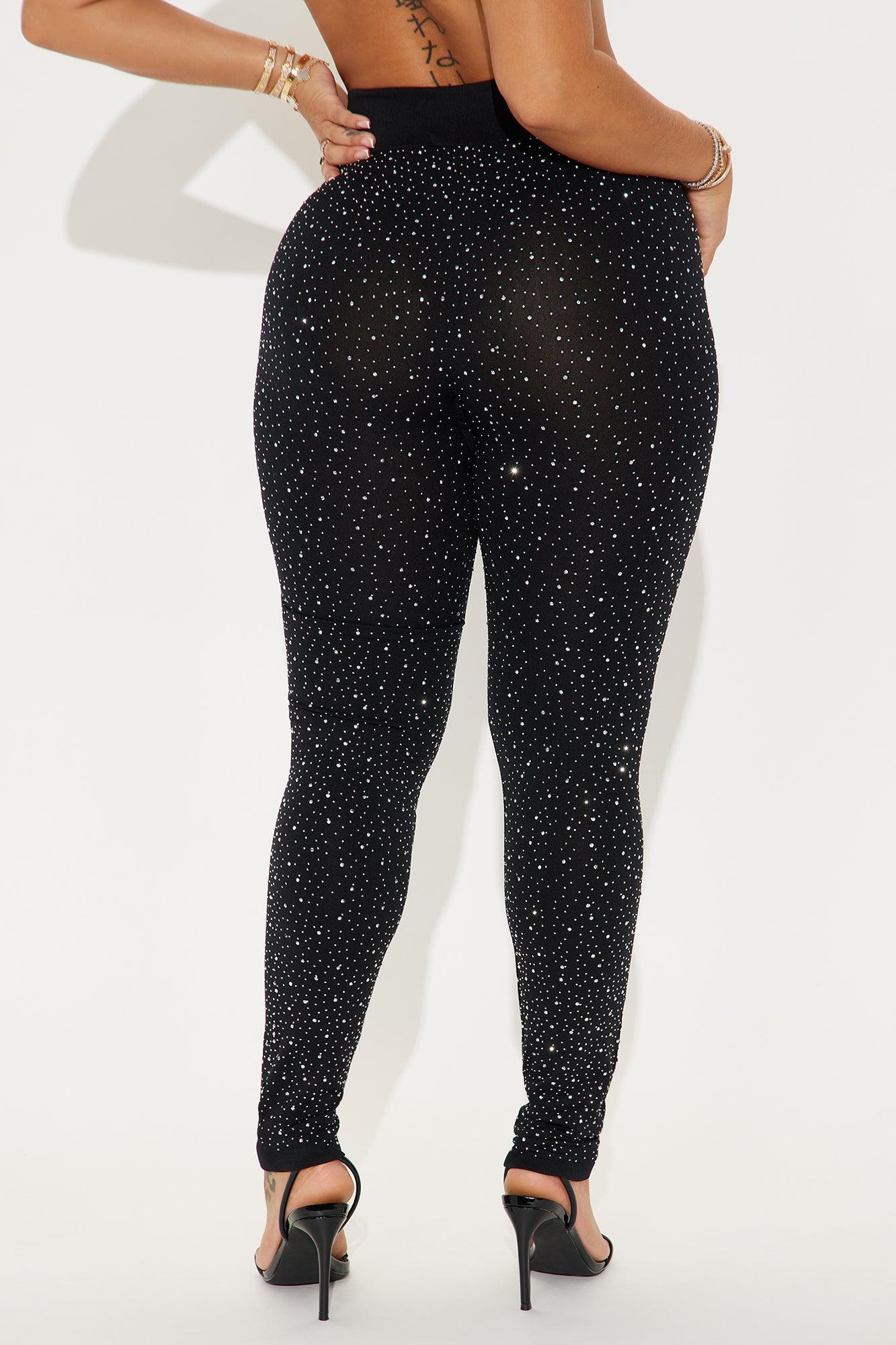 All That Glitters Embellished Legging - Black Product Image