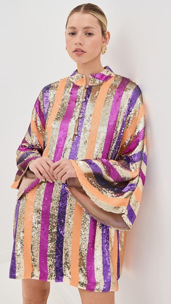 La Vie Style House Cabana Stripe Mini Caftan | Shopbop Product Image