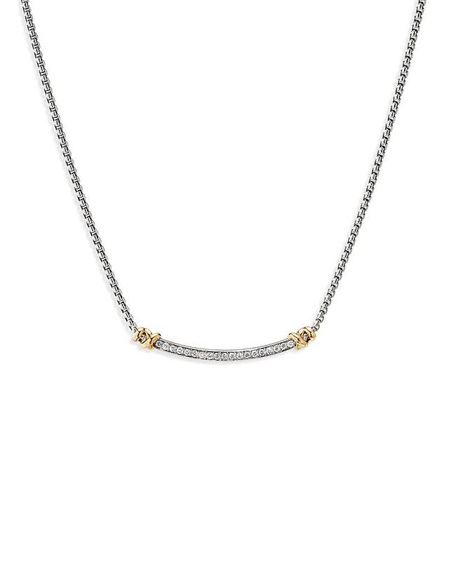 Womens Petite Helena Wrap Station Necklace with 18K Yellow Gold and Pav Diamonds Product Image