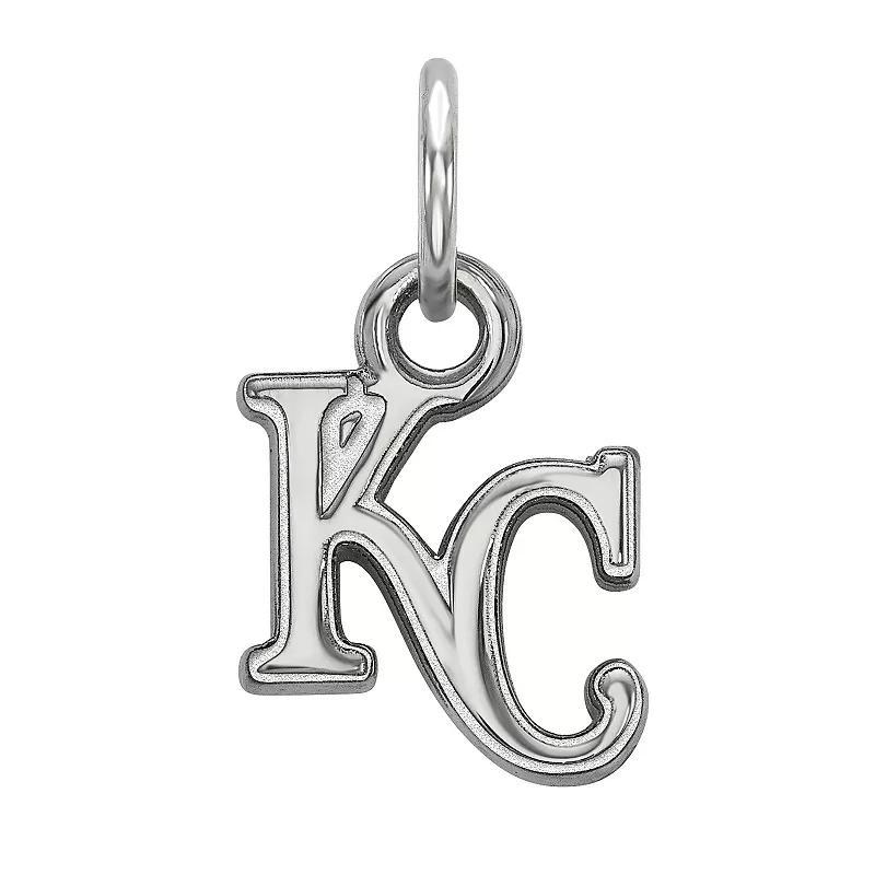 LogoArt 10k White Gold Kansas City Royals Mini Pendant, Womens 10k Whgold Product Image