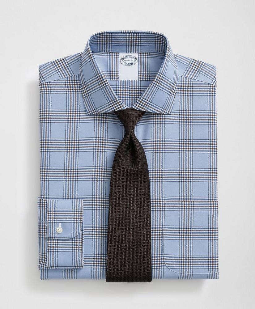 Stretch Supima® Cotton Non-Iron English Spread Collar, Bold Plaid Dress Shirt Product Image