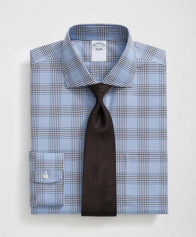 Stretch Supima® Cotton Non-Iron English Spread Collar, Bold Plaid Dress Shirt Product Image