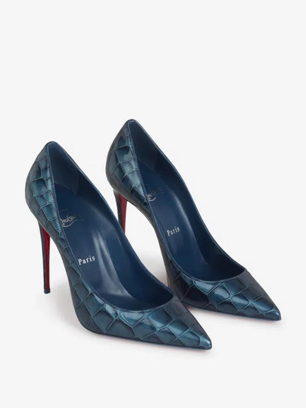 CHRISTIAN LOUBOUTIN High Heel Shoes  Woman Color Blue Product Image