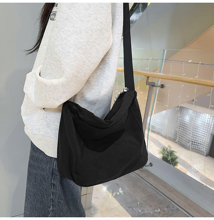 Plain Nylon Crossbody Bag Product Image