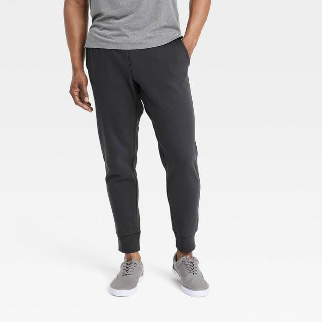 Mens Cotton Fleece Joggers - All in Motion Black L Product Image