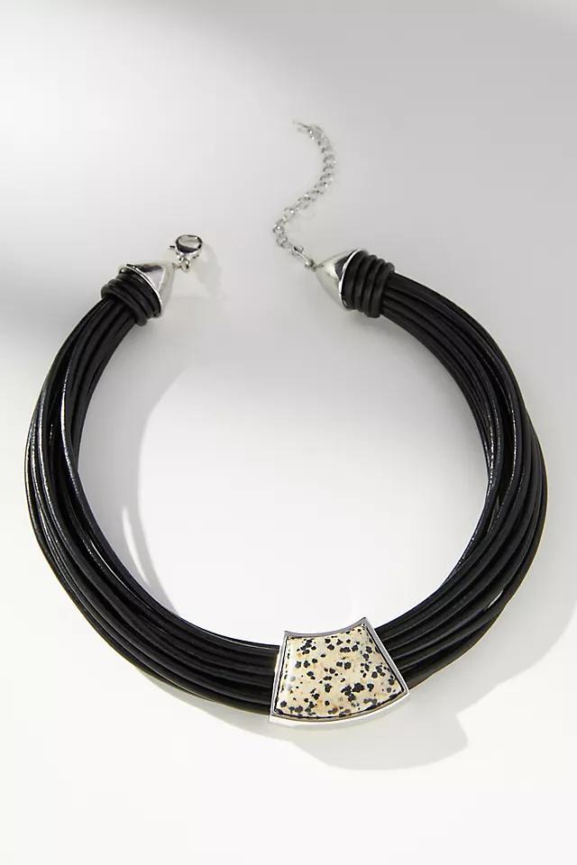 Metal Loop Cord Necklace Product Image