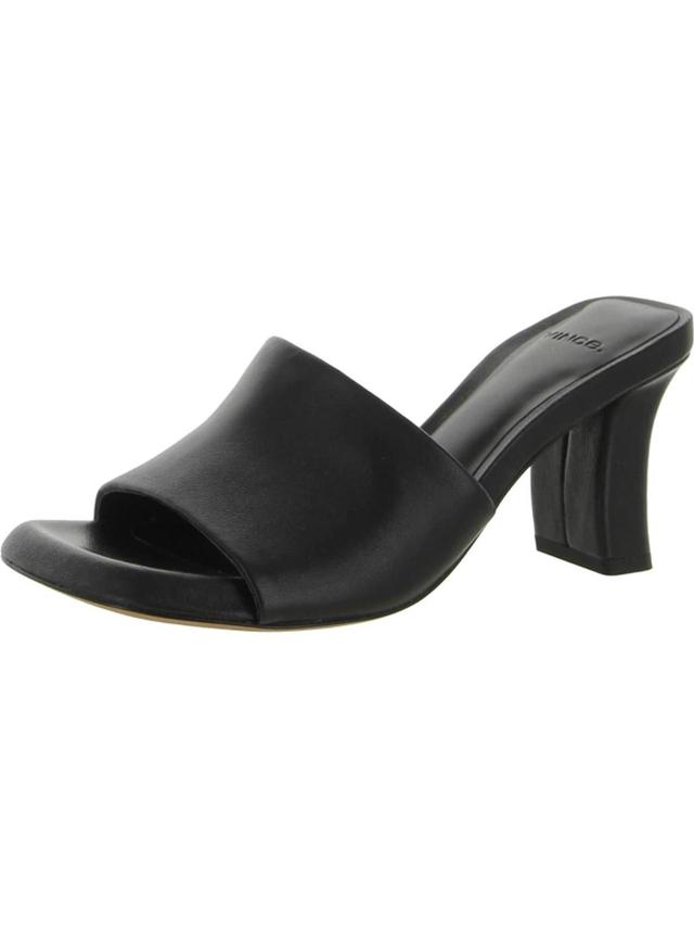 Lulu Leather Mule Sandals In Black Product Image