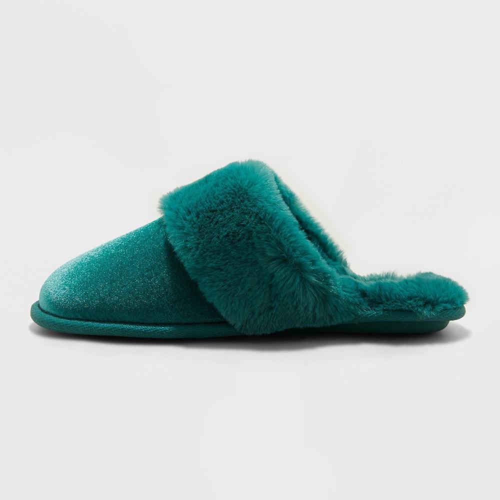 Womens Rae Velvet Scuff Slippers - Auden XL Product Image