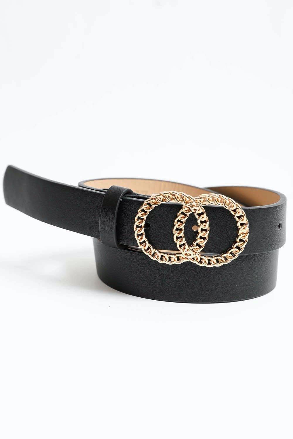 Double Chain Ring Buckle Belt Product Image