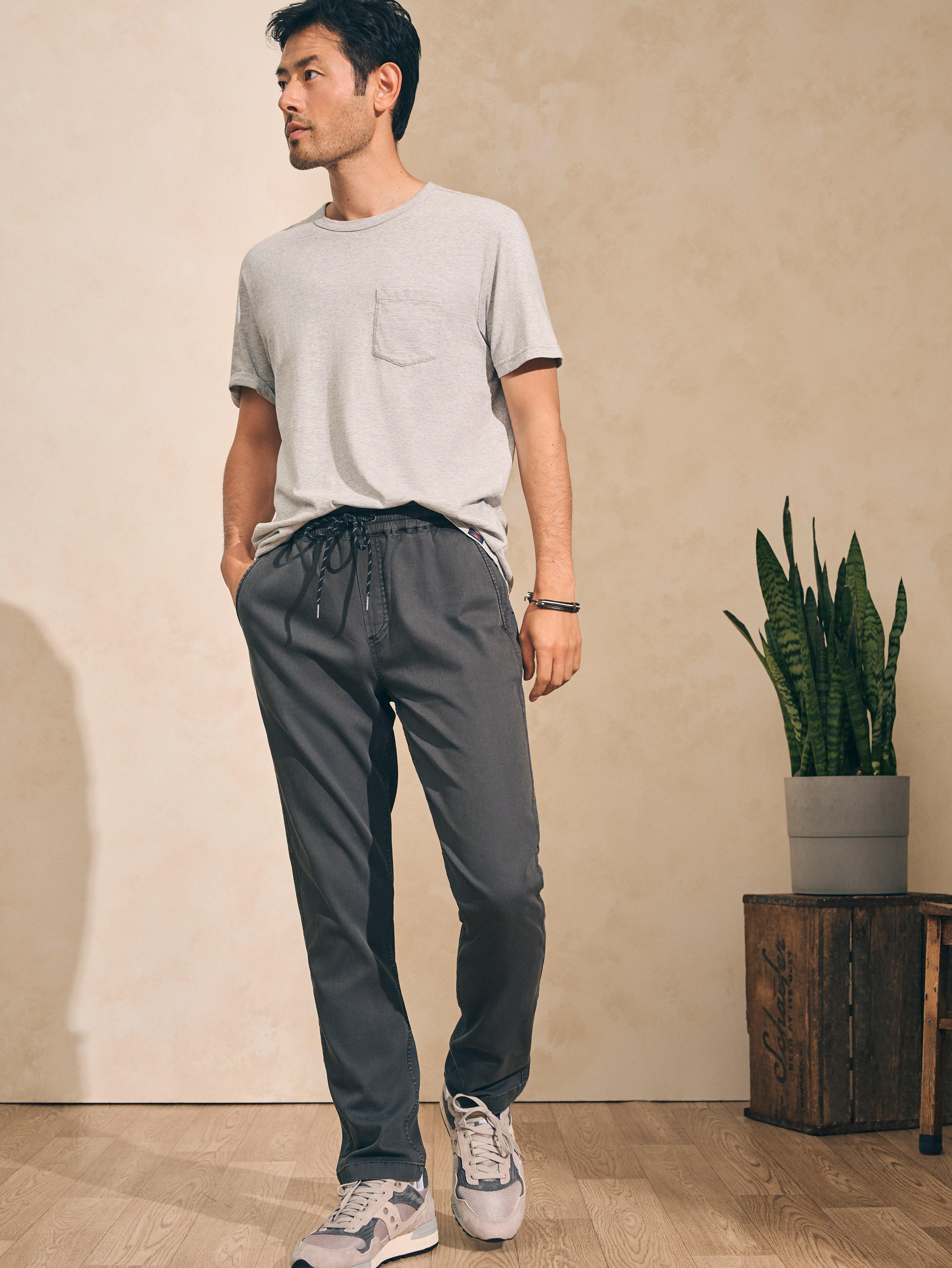 Sunwashed Pocket Tee (Tall) - Heather Grey Male Product Image