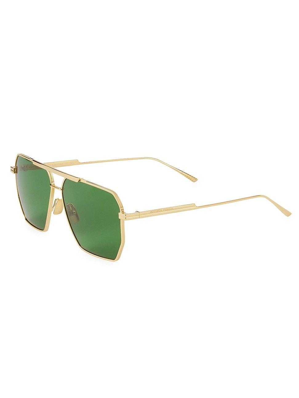 Womens 60MM Trapezoid Sunglasses Product Image