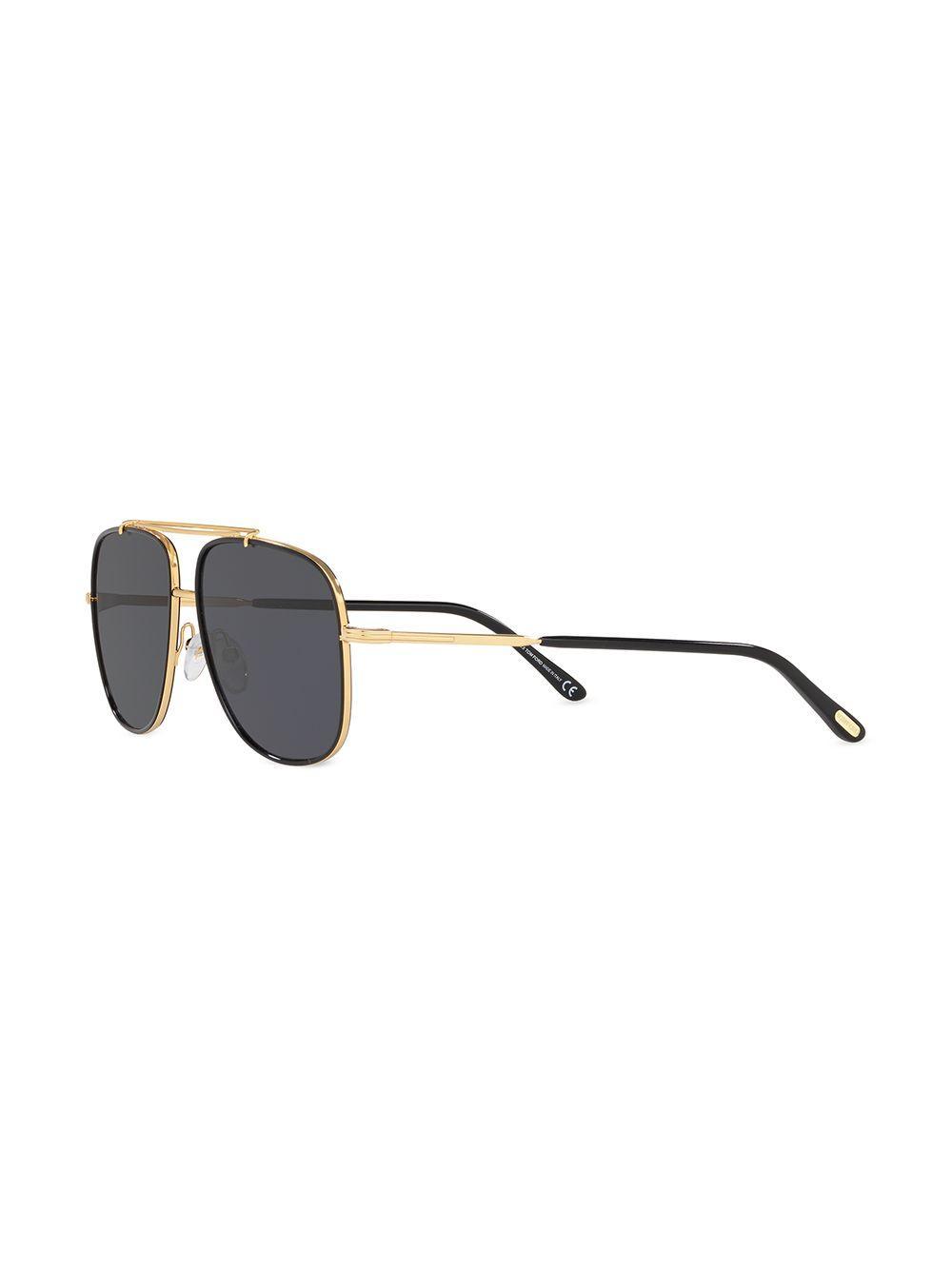 TOM FORD Ft0693 Pilot-frame Sunglasses In Grey Product Image