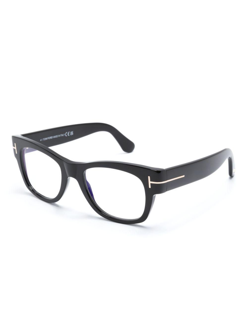 TOM FORD Ft5040b Square-frame Glasses In Black Product Image