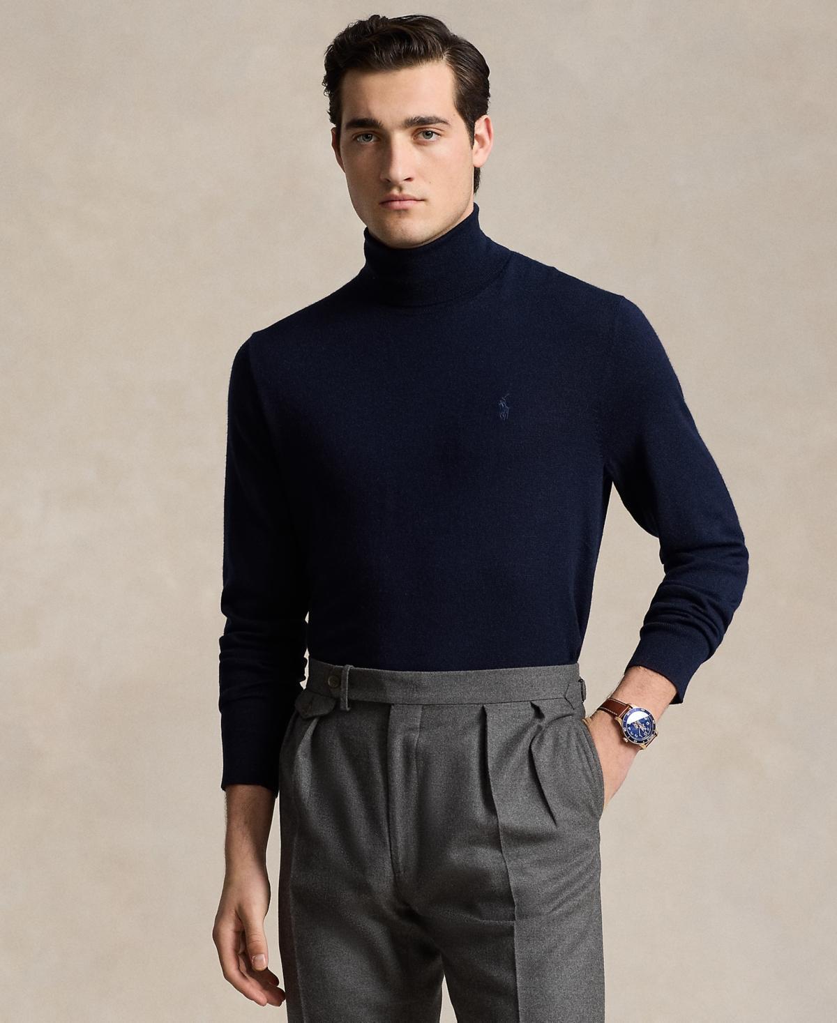 Mens Wool Turtleneck Sweater Product Image