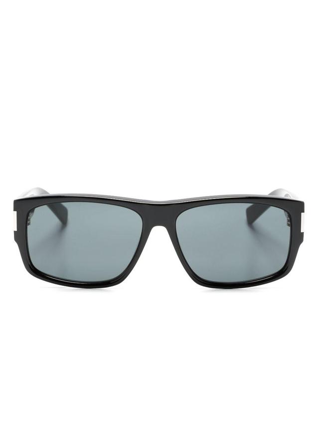 Sl 689 Rectangle-frame Sunglasses In 黑色 Product Image