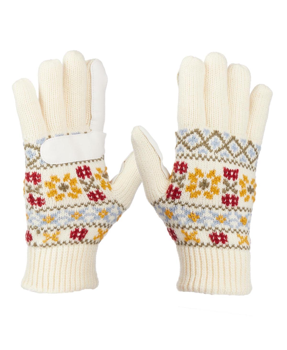 Womens isotoner Lined Water Repellant Fairisle Gloves Product Image