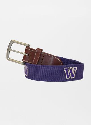 Peter Millar Mens Washington Belt | Color: Purple | Size: 34 | UW Product Image