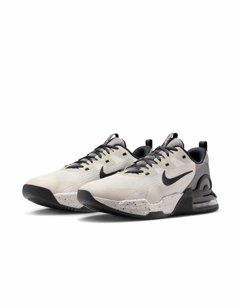 Nike Training Air Max Alpha 5 sneakers in gray and black   Product Image