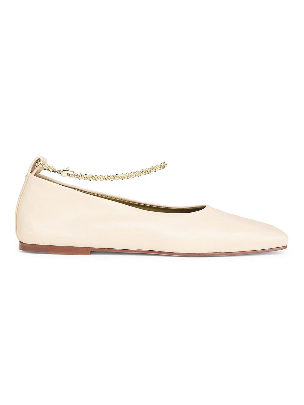 Womens Augusta Leather Ballet Flats Product Image