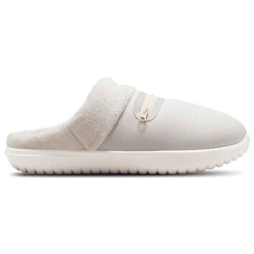 Nike Womens Nike Burrow Slippers - Womens Shoes Light Bone/Coconut Milk/Silver Product Image